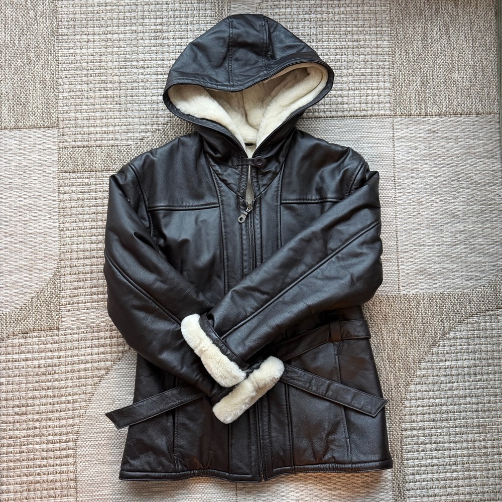 Wilson’s Leather Brown Shearling Jacket